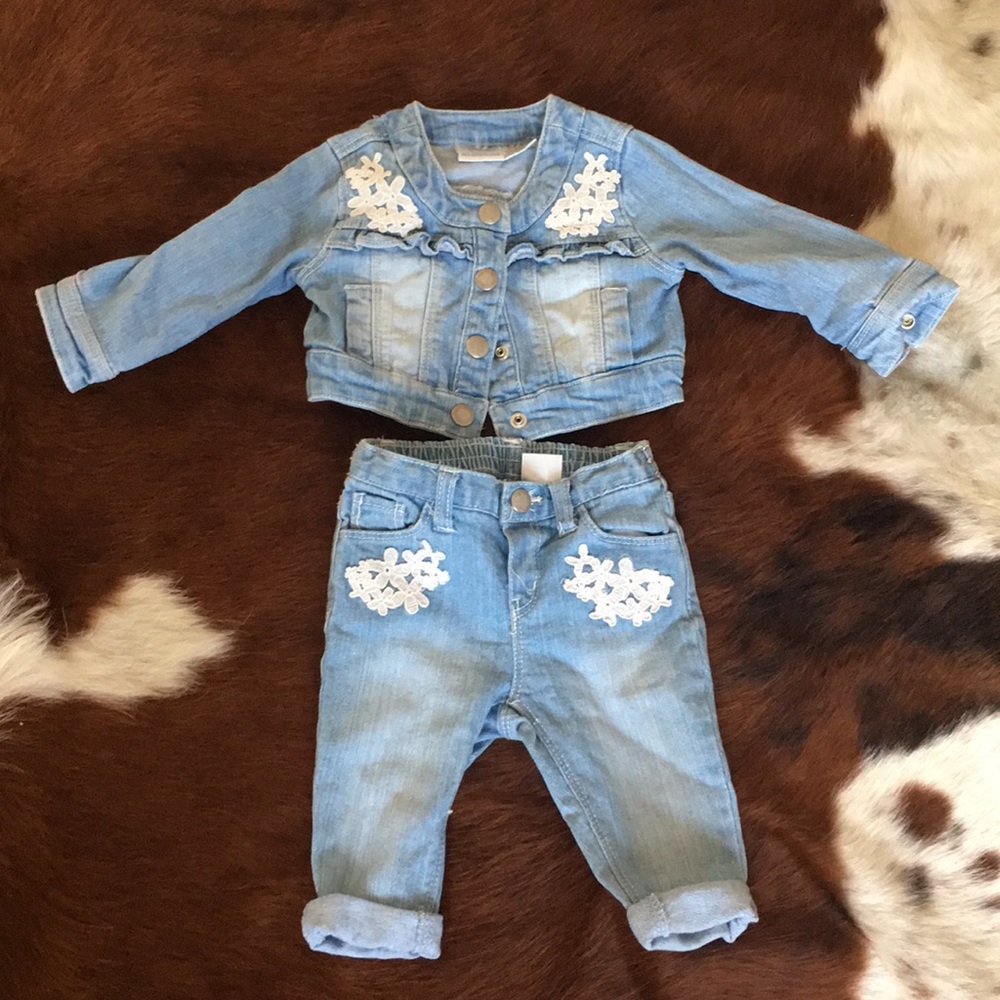 Jean pants and jacket